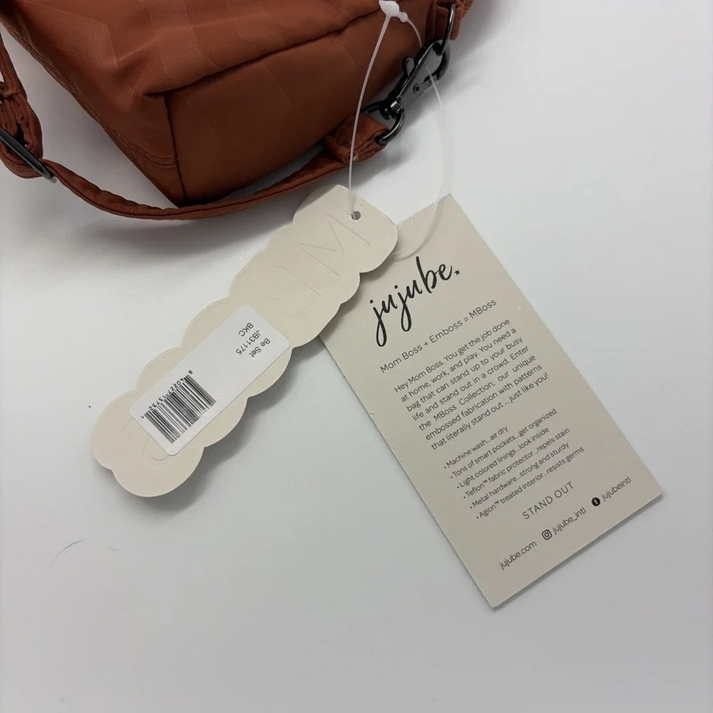 NWT Jujube Baked Clay/ Terracotta Be Set, 3 Organizing Pouches With Straps